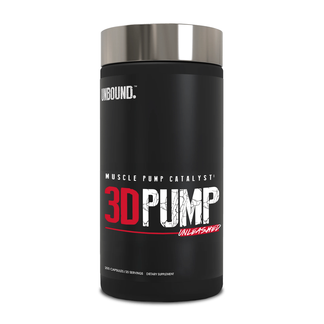Unbound 3D PUMP UNLEASHED 200 Capsules Get Yok'd Nutrition