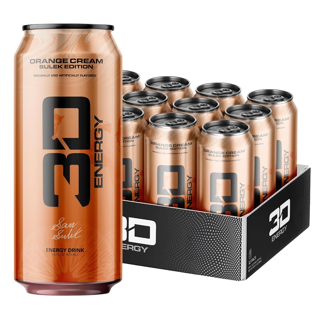 3D Energy Drink v2 200mg Caffeine Zero Sugar Christian Guzman