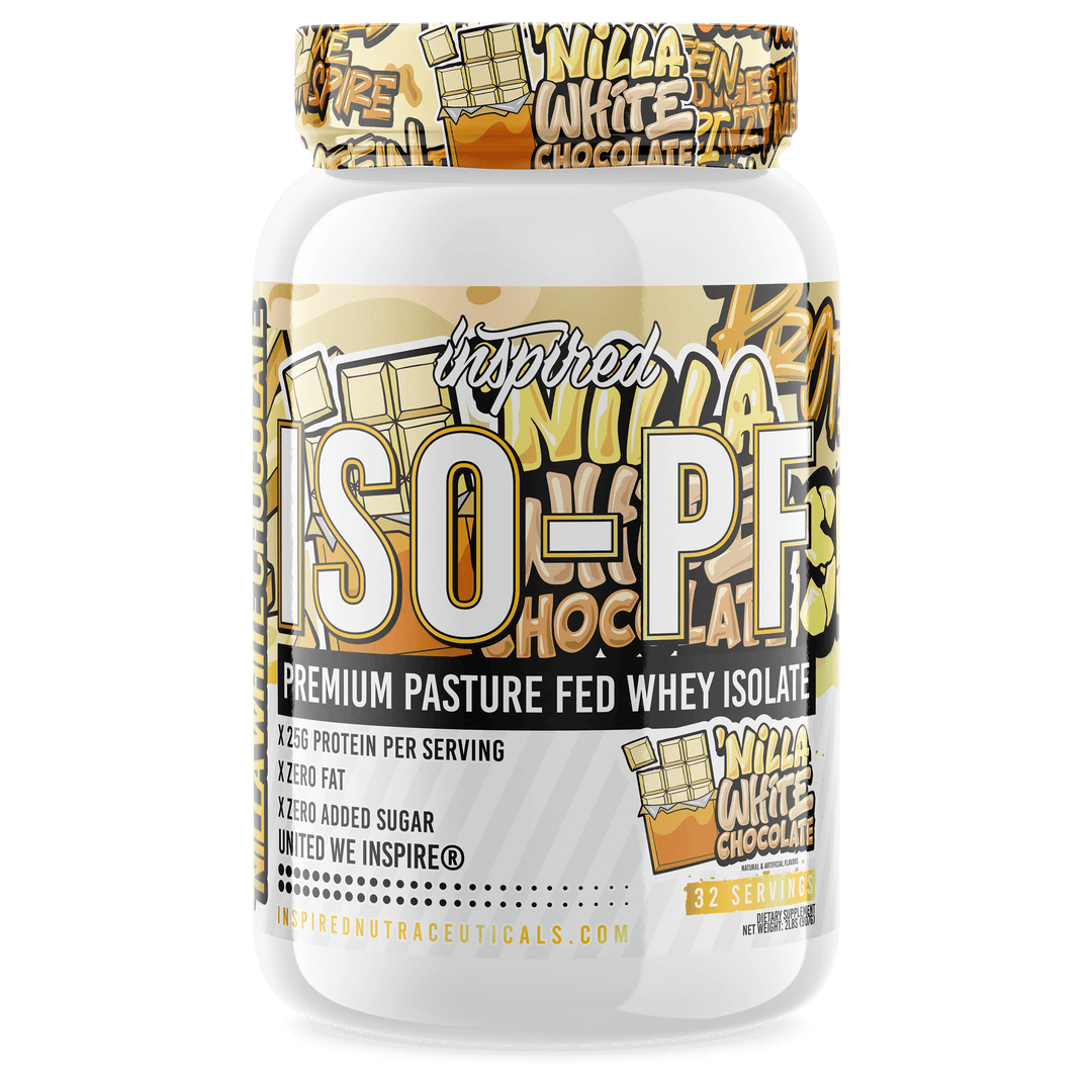 INSPIRED NUTRACEUTICALS ISO-PF: PASTURE FED WHEY ISOLATE Nilla White Chocolate 32 Servings