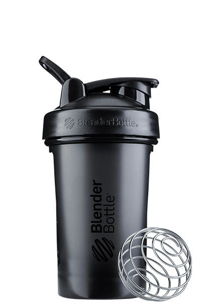 BlenderBottle Classic V2 Shaker Bottle Clear/Black (20-Ounce)