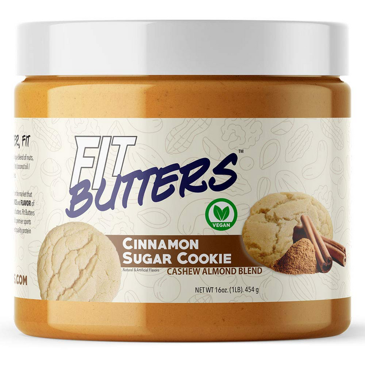 FIT BUTTERS - Cashew Almond Butter Spread 16oz-Cinnamon Sugar Cookie-
