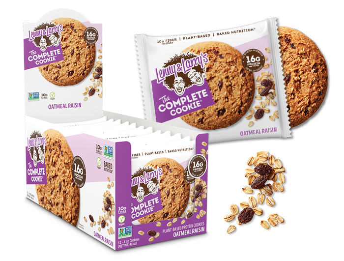 Lenny & Larry's - THE COMPLETE COOKIE-12-Pack (4 oz)-Oatmeal Raisin-