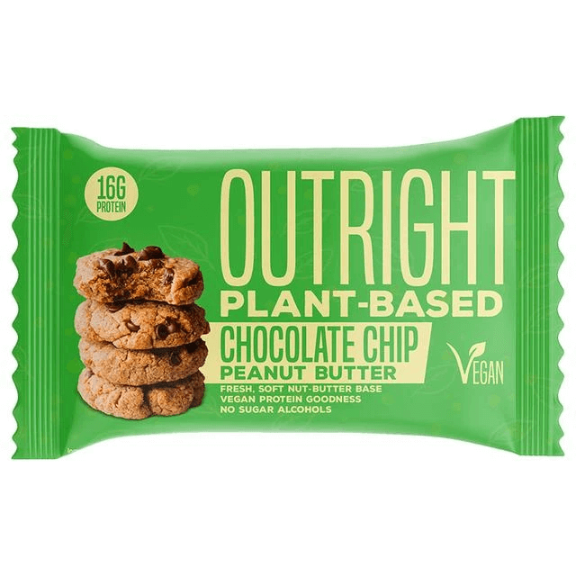 MTS Nutrition OUTRIGHT Plant-Based Protein Bar 60g Bar Chocolate Chip Peanut Butter