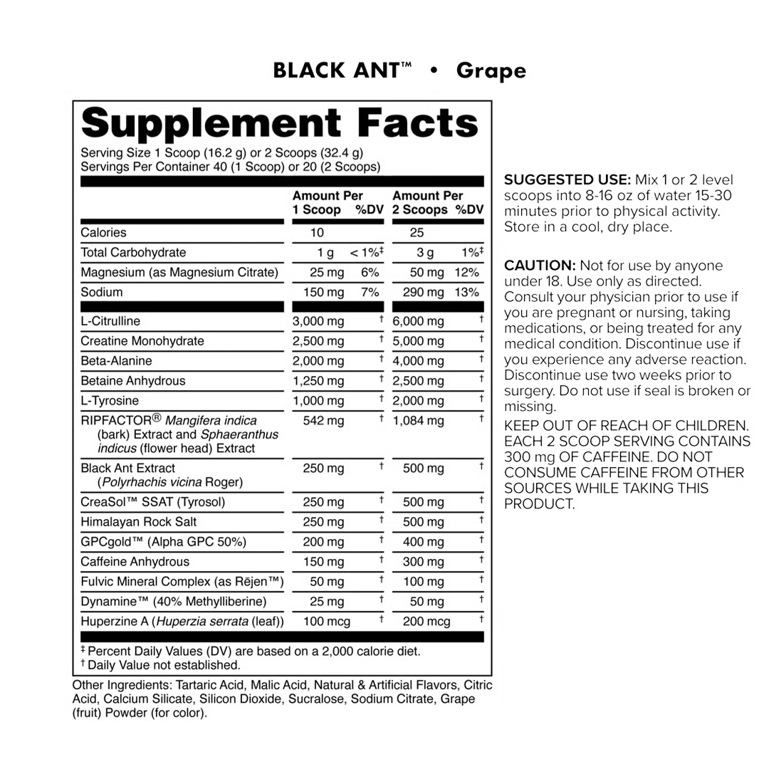 Bucked Up - Black Ant
