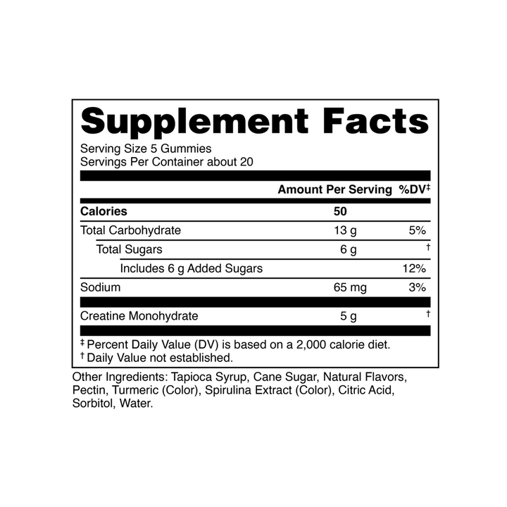 Bucked Up - Creatine Gummy Bucks