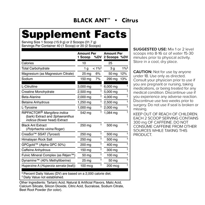 Bucked Up - Black Ant