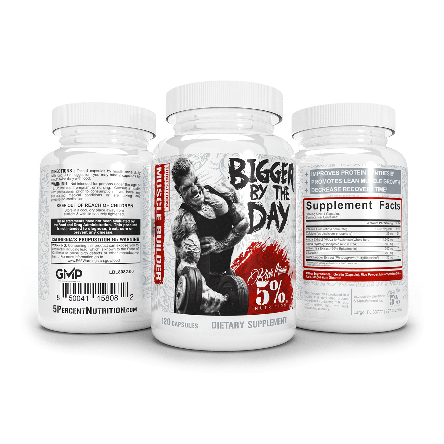 5% Nutrition - BIGGER BY THE DAY - 120 Capsules