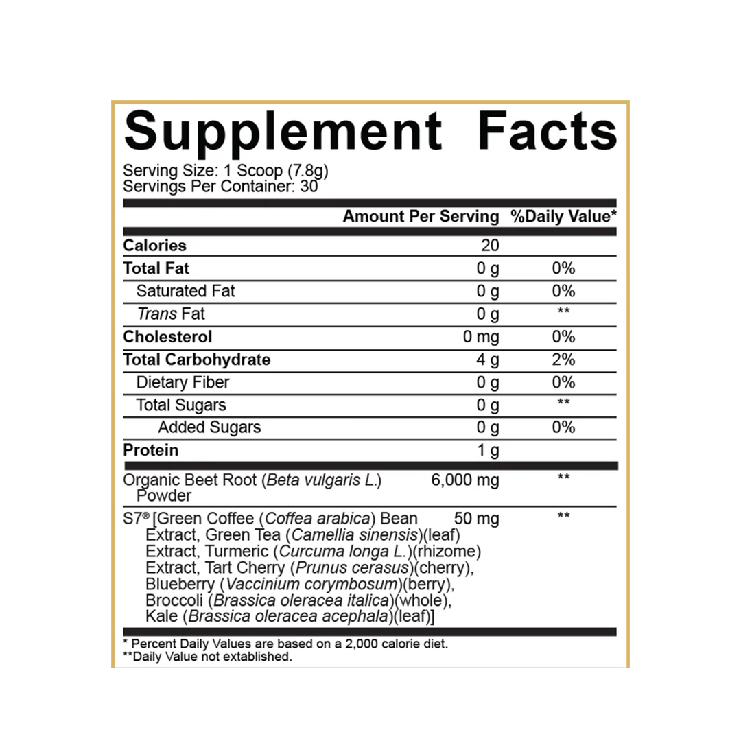 5% Nutrition - 5% Core: Beet Root Powder - 30 Servings - Fruit Punch