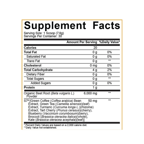 5% Nutrition - 5% Core: Beet Root Powder - 30 Servings - Fruit Punch