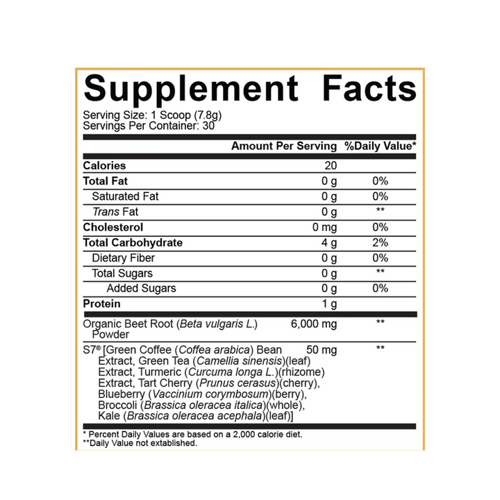 5% Nutrition - 5% Core: Beet Root Powder - 30 Servings - Fruit Punch