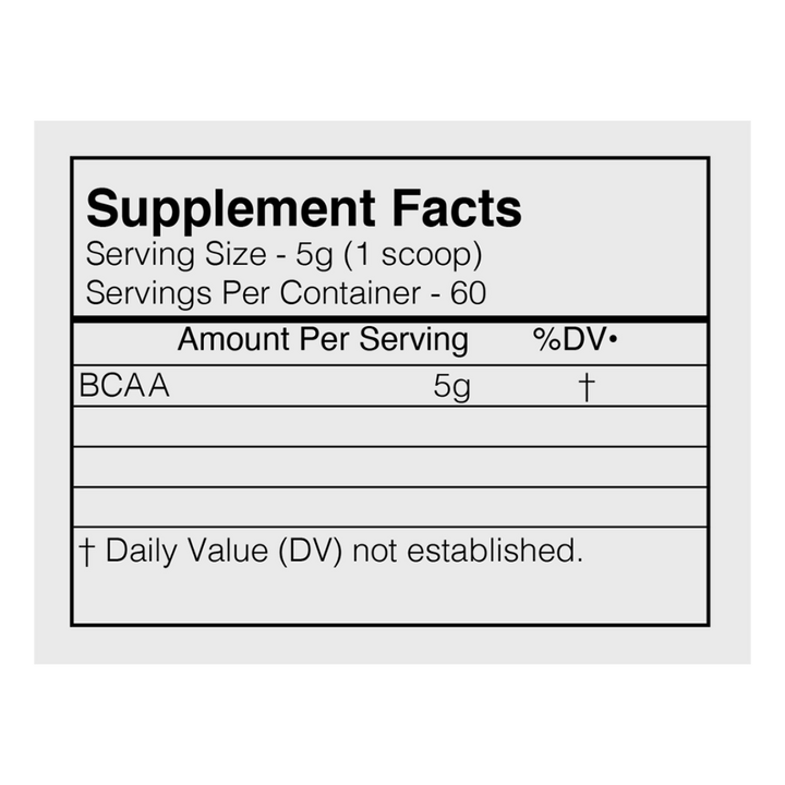 BlackMarket Labs - BCAA - 60 Servings - Unflavored