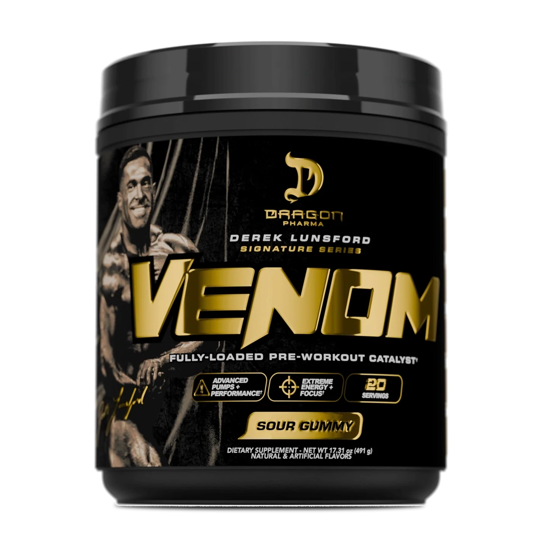 Dragon Pharma Venom, Sour Gummy, 20 Servings