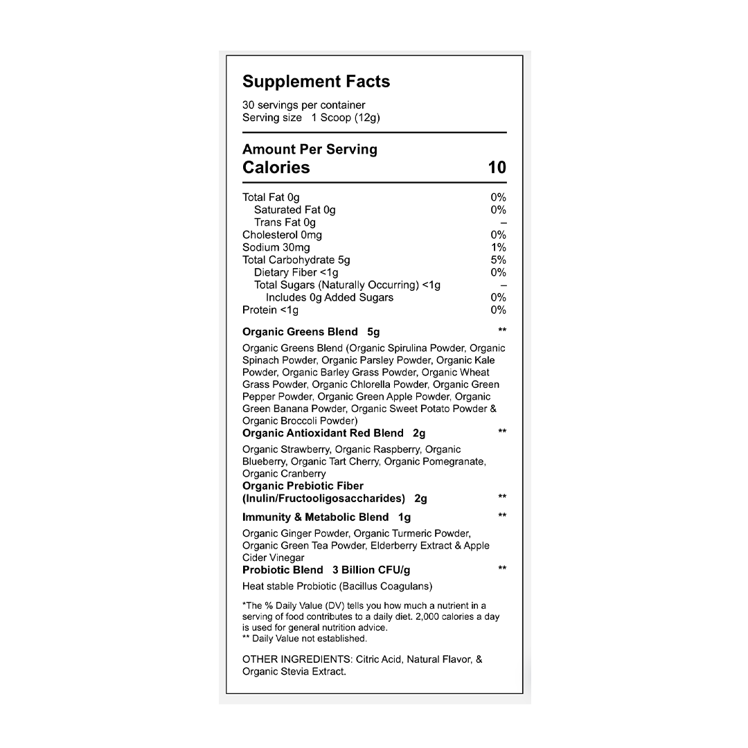 Gaspari Nutrition - Proven Greens & Reds 30 Servings