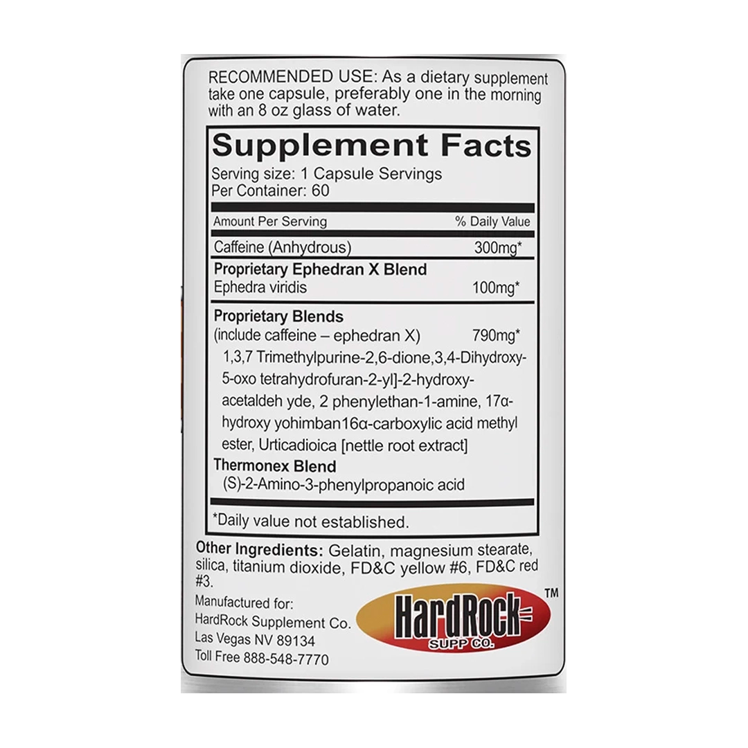 HardRock Supplements - EPH 100 - 60 Capsules
