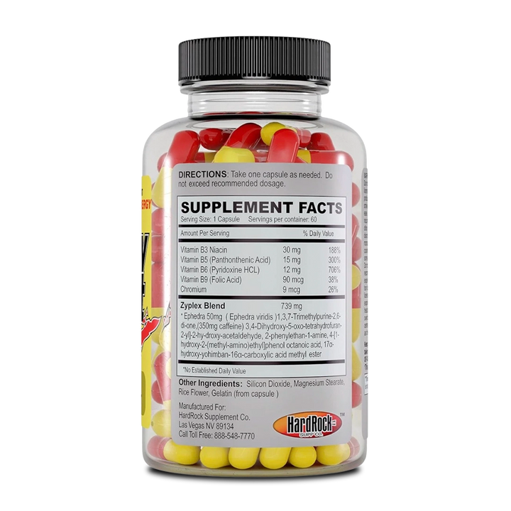 HardRock Supplements - Yellow Bullet Xtreme - 60 Capsules