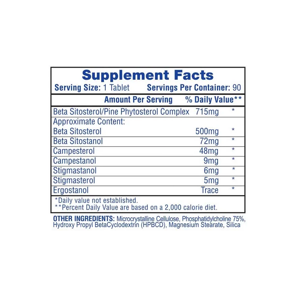Hi-Tech Pharmaceuticals - Beta Sitosterol - 90 Tablets