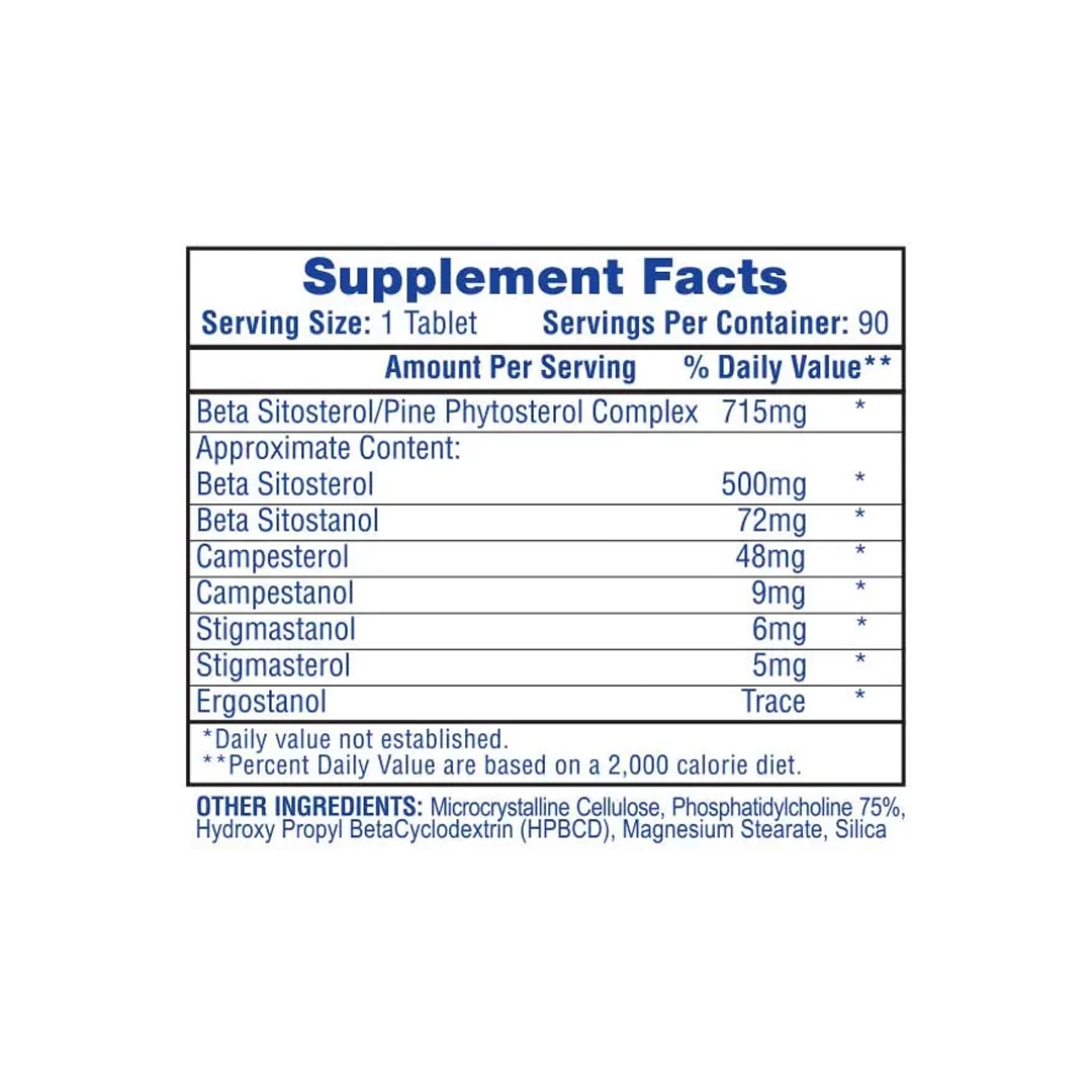 Hi-Tech Pharmaceuticals - Beta Sitosterol - 90 Tablets
