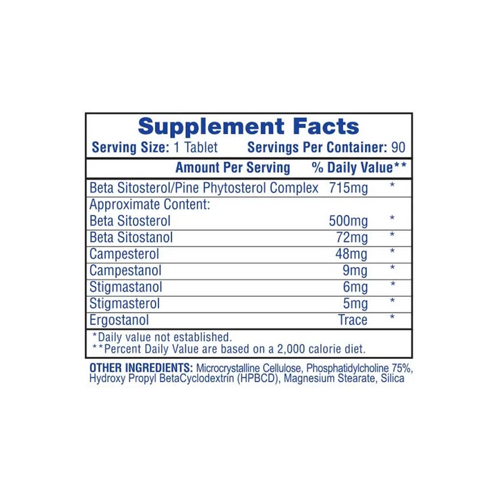 Hi-Tech Pharmaceuticals - Beta Sitosterol - 90 Tablets