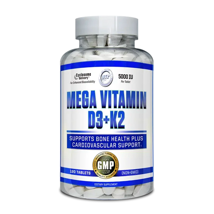 Hi-Tech Pharmaeuticals - Mega Vitamin D3+K2 - 120 Tablets