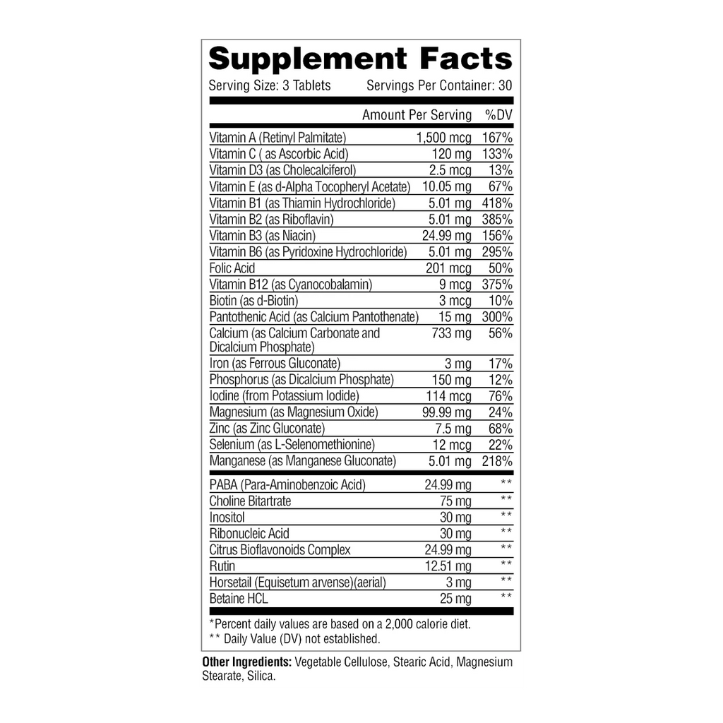 Metabolic Nutrition - Hair Skin & Nails - 90 Tablets