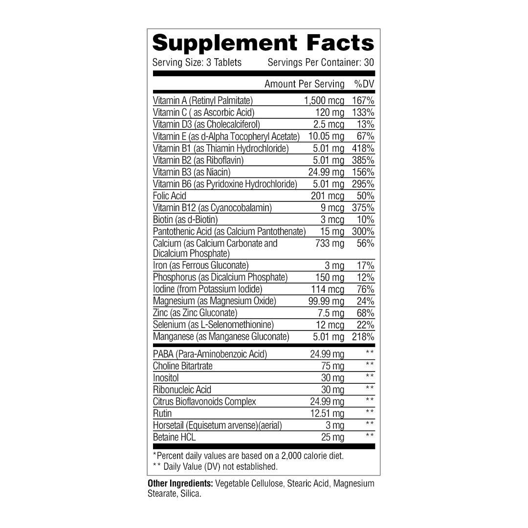 Metabolic Nutrition - Hair Skin & Nails - 90 Tablets
