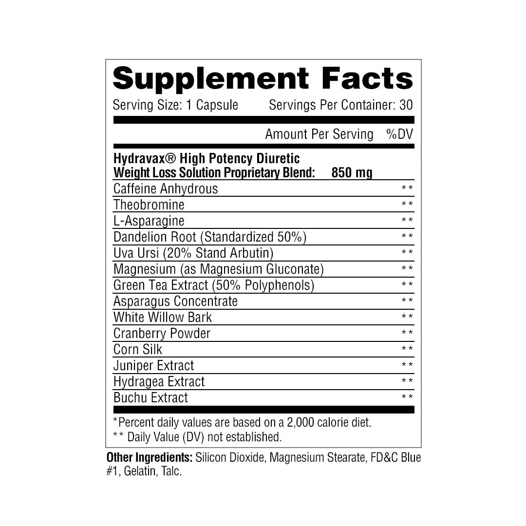 Metabolic Nutrition - Hydravax - 30 Capsules