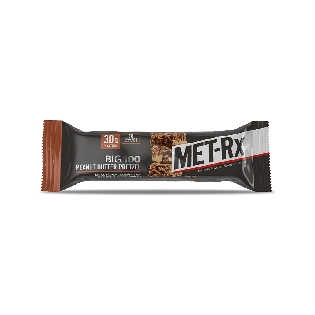 MET-Rx Big 100 Peanut Butter Pretzel Meal Replacement Bar, 3.52 oz MET-Rx Big 100 Peanut Butter Pretzel Meal Replacement Bar, 3.52 oz