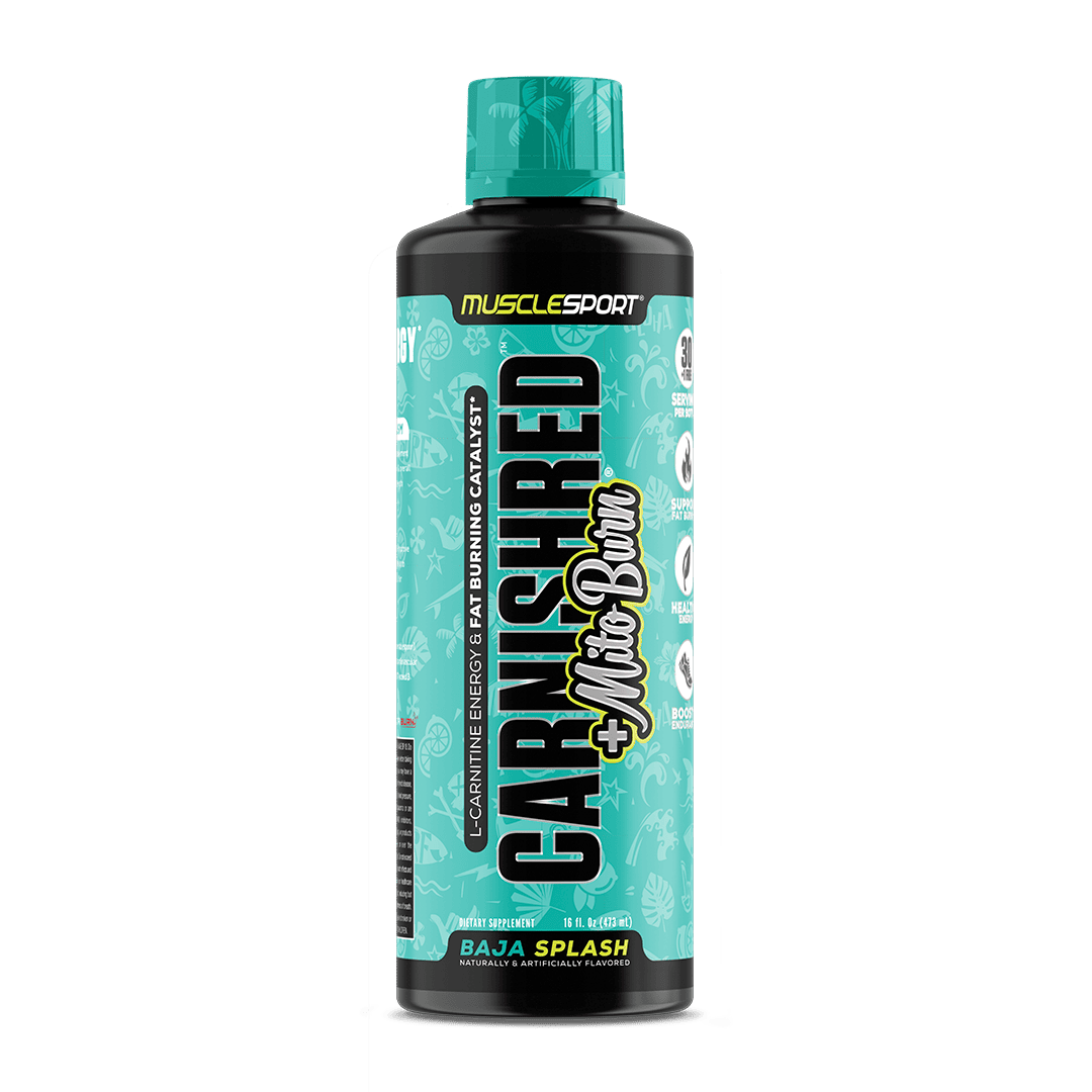 MuscleSport - CarniShred + MitoBurn 31 Servings (16 fl oz) / Baja Splash MuscleSport - CarniShred + MitoBurn 31 Servings (16 fl oz) / Baja Splash