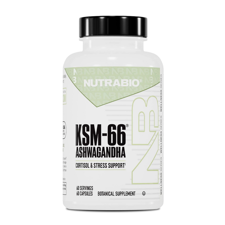 NutraBio - Ashwagandha KSM-66 - 60 Capsules