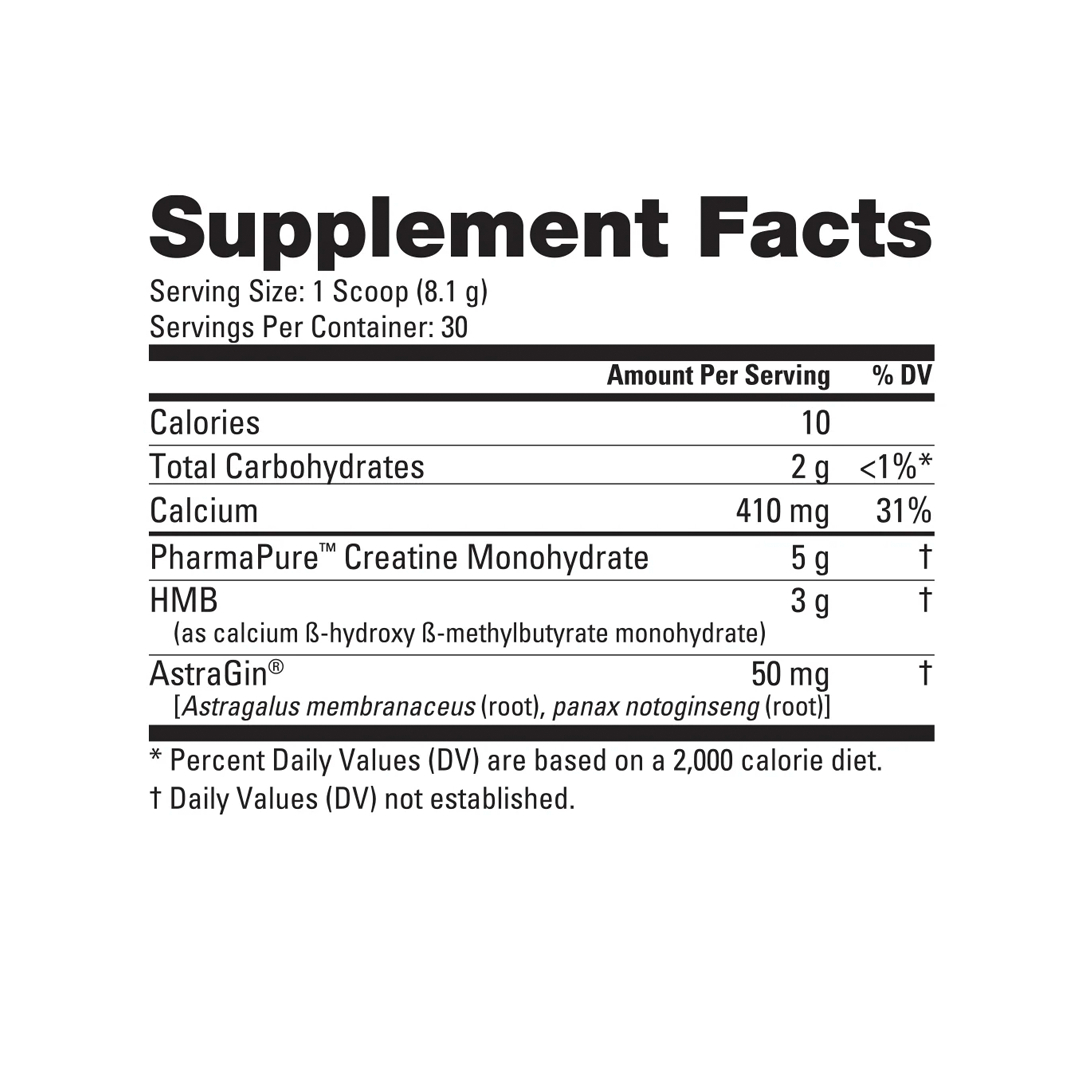 NutraBio - Creatine + HMB