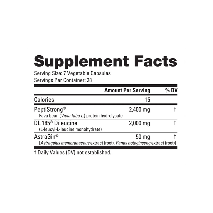 NutraBio - Growth Peptides - 196 Capsules