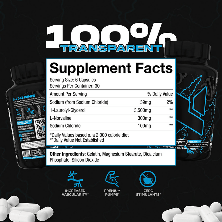 Nutra Innovations - 24 Hour Pump - 180 Capsules