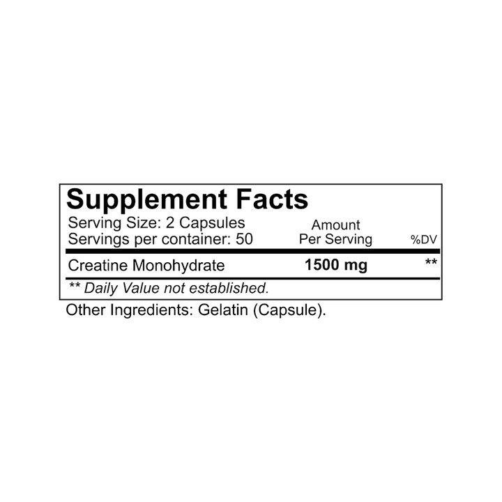 NutraKey - Creatine Monohydrate   100 Capsules