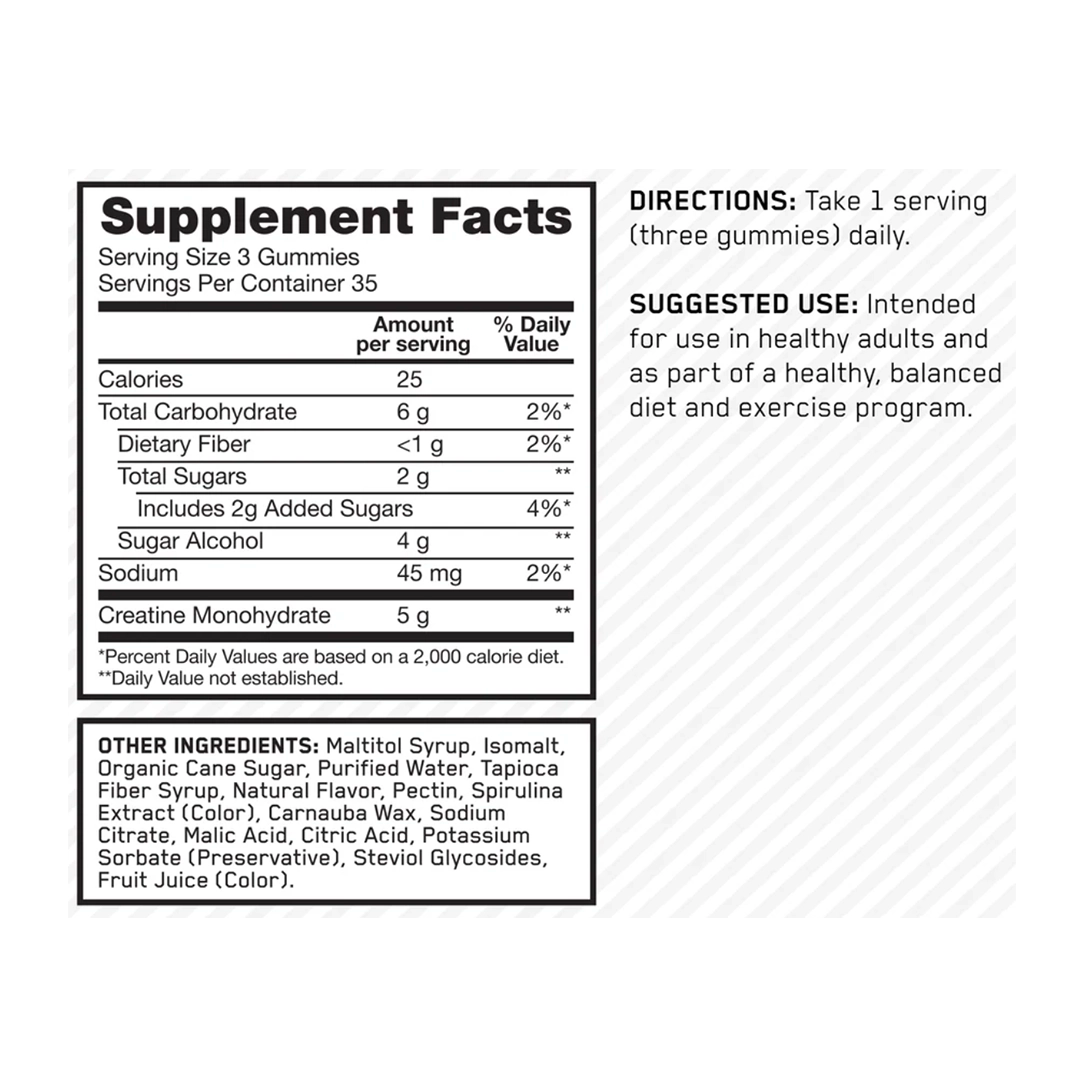Optimum Nutrition - Creatine Monohydrate Gummies