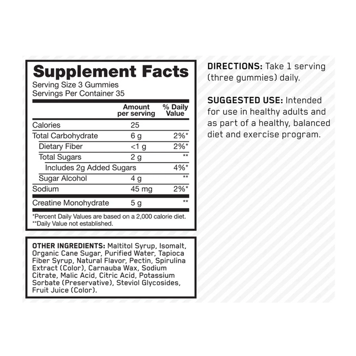 Optimum Nutrition - Creatine Monohydrate Gummies