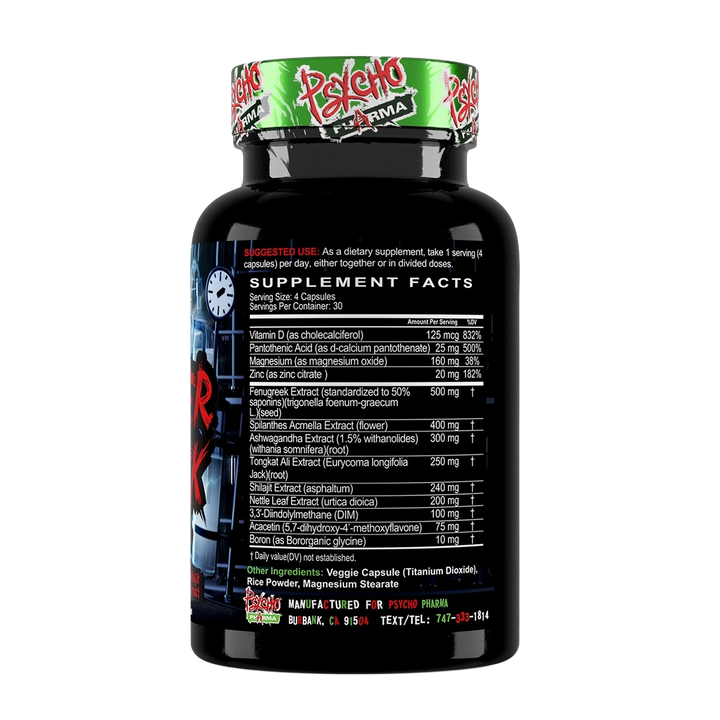 Psycho Pharma - Thunder Struck - 120 Capsules