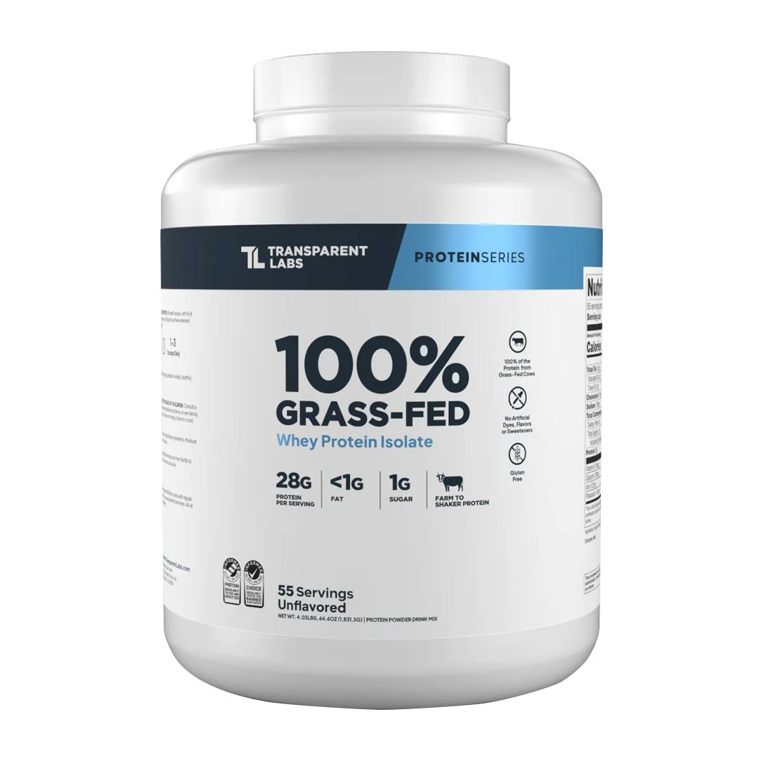 Transparent Labs - 100% Grass-Fed Whey Protein Isolate