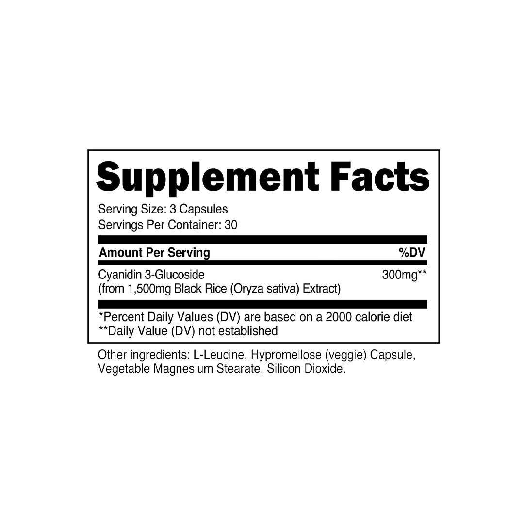 Transparent Labs - Cyanidin 3-Glucoside (C3G) - 90 Capsules