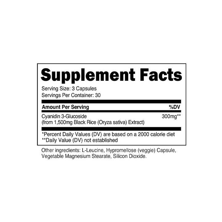 Transparent Labs - Cyanidin 3-Glucoside (C3G) - 90 Capsules