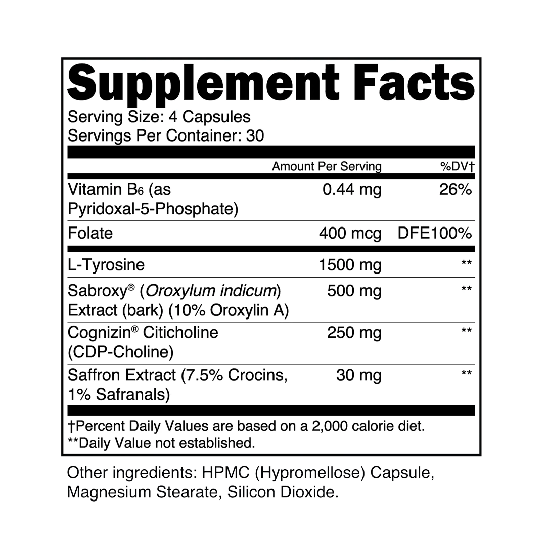 Transparent Labs - Dopamine+ - 120 Capsules