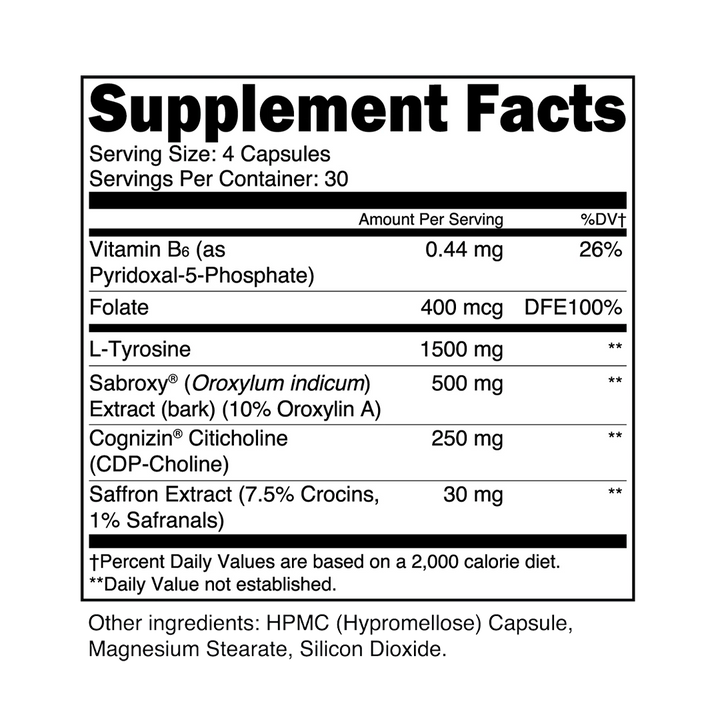 Transparent Labs - Dopamine+ - 120 Capsules