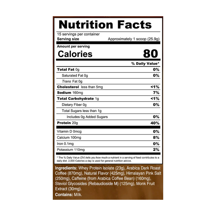 Transparent Labs - Grass-Fed Protein Coffee