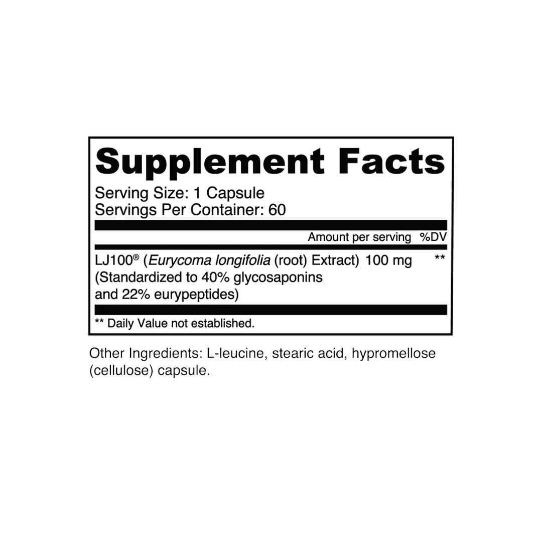 Transparent Labs - LJ100 Tongkat Ali - 60 Capsules