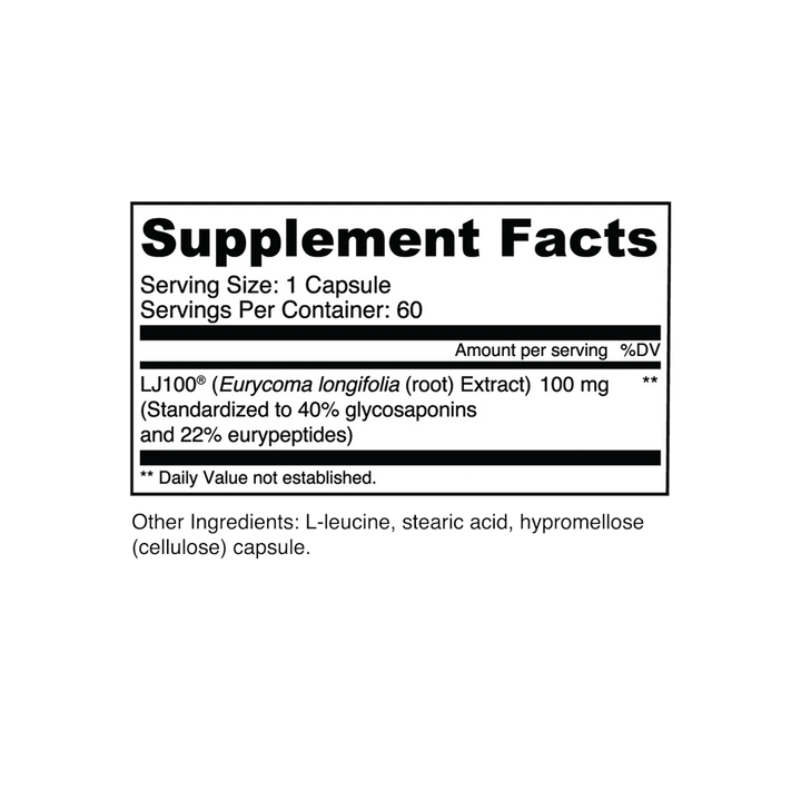 Transparent Labs - LJ100 Tongkat Ali - 60 Capsules