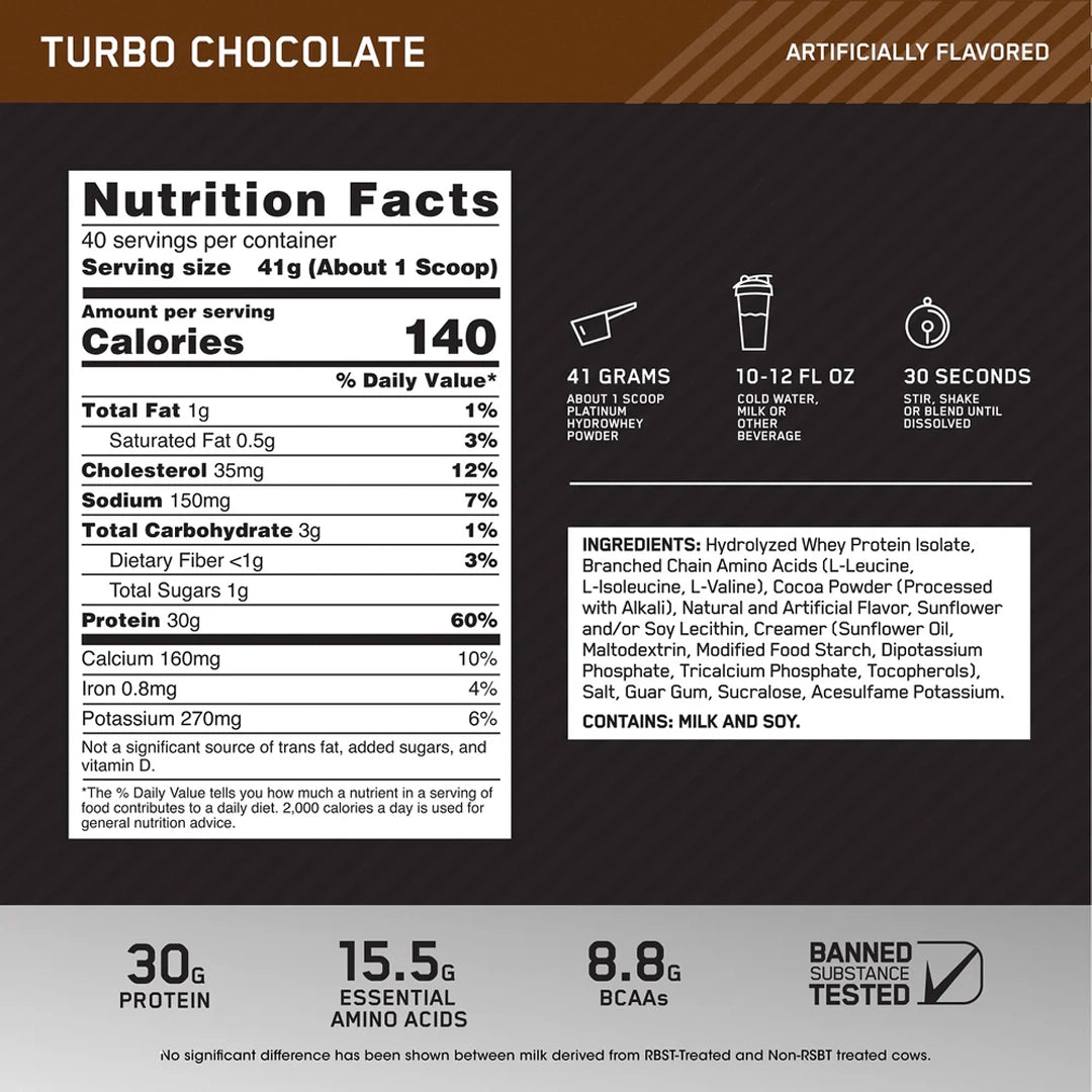 Optimum Nutrition - Platinum Hydro Whey
