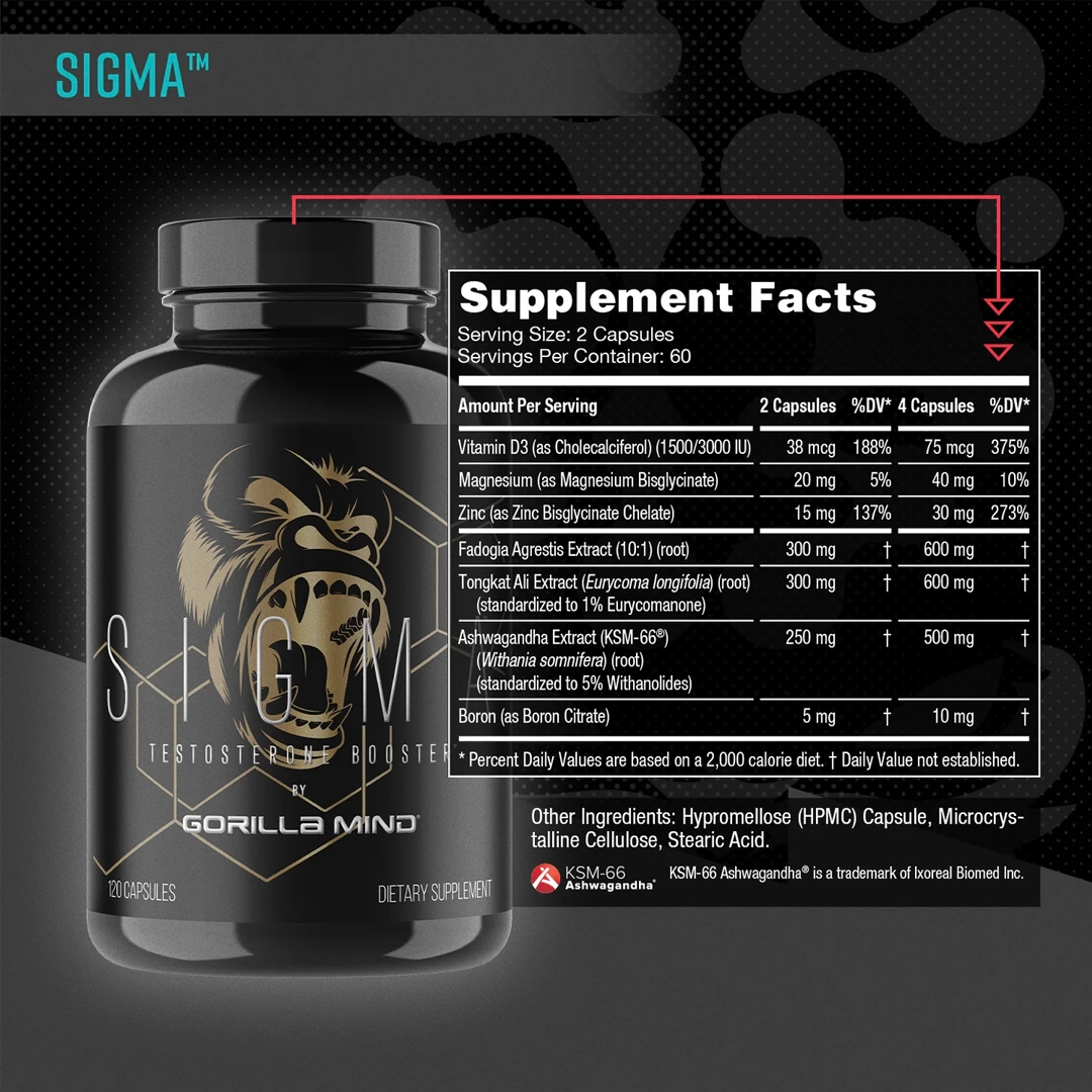 Gorilla Mind - Sigma - 120 Capsules