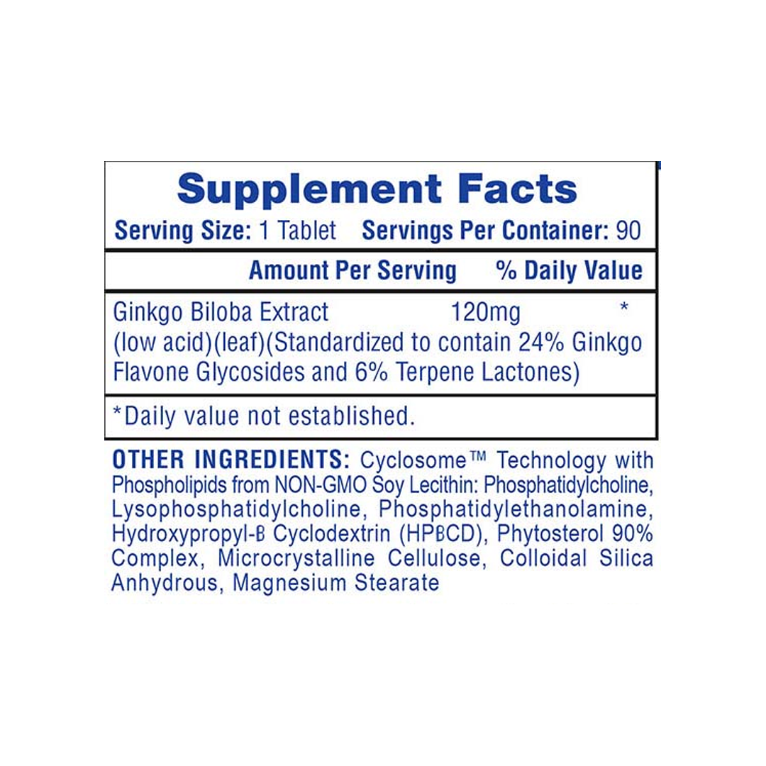 Hi-Tech Pharmaceuticals - Gingko Biloba- 90 Tablets