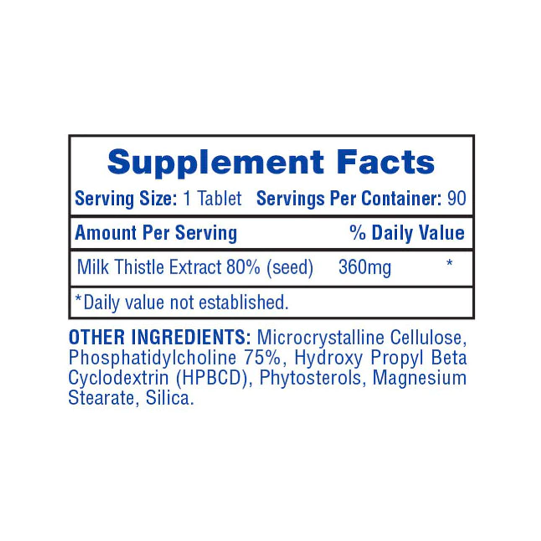 Hi-Tech Pharmaceuticals - Milk Thistle - 90 Tablets