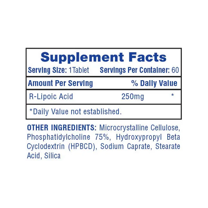 Hi-Tech Pharmaceuticals - R-ALA - 60 Tablets
