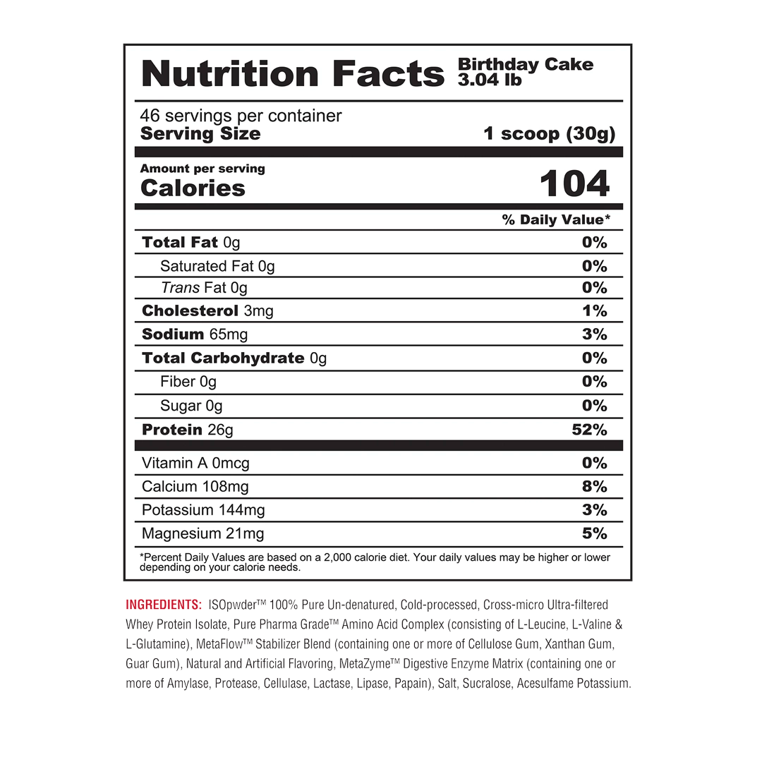 Metabolic Nutrition - ISO PWDR